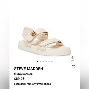 Steve Madden Mona sandal off white size 9 NWOT